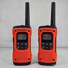 Motorola Talkabout T460 2-way Radio Walkie Talkie Pair Orange Black With Charger