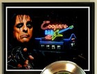 Alice Cooper 45  Gold Plated Record Display On An Open Air Wood Plaque  02