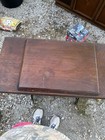 Singer Antique Treadle Sewing Machine W  Wooden Cabinet Accessories
