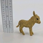 Good Condition Schleich Golden Donkey Foal  77292 Limited Edition Farm World