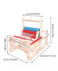 Beginner Rigid Heddle Weaving Loom  Portable- Folds Flat- Wooden W  Extras  New 