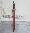 Viking Sword  38inches Masterpiece 1095 Damascus Steel  Blood Groove  Full-tang