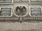 Mexico 1904 Blue Dove Estados Unidos Mexicanos   1000 Dollars Gold Oro Bond Rare