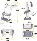 Hbtower Potty Training Seat With Step Stool Ladder For Toddlers  Adjustable Kids