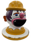 Vintage Game Time Fiberglass Carnival Clown Head Trash Bin Prop 20 