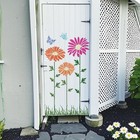 Large Fence Flower Stencils For Painting On Wood Jumbo Sunflower Floralbutterfly
