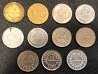  11 x Costa Rica 10 Centimos World Coin Starter Set Run Date Range 1920-1982