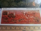 Vintage Craftaid Leather Template No  2050 Billfold Pattern Cow Longhorn Ranch 