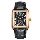 Military Men Leather Genuine Quartz Waterproof Date Sport Square Dial Watch Gift