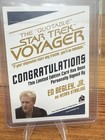 Star Trek Voyager Archives   Inscriptions Ed  Begley Jr Autograph Card Quotable