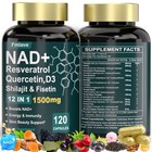 Nad Supplement  1500mg Resveratrol Containing Supplement  120 Capsules Usa Ship