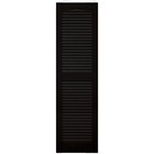 Mid America Open Louver 14 5 Inch Vinyl Shutters  1 14 5 w X 52 h  Black