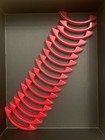 Cherry Red Bakelite Art Deco Drawer Pulls 1930-1940   Rare Set Of  17