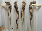 Wooden Walking Stick Hand Carved Snake Wooden Walking Cane