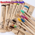 Eco Friendly Bamboo Toothbrush Natural Biodegradable Wood Adult
