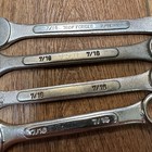 Lot Of 4 Vintage Generic 7 16  Combination Wrench 12 Point Variety Of Makers