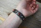 Vintage Native American Navajo Coral Sterling Silver Cuff Bracelet