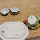 12th Scale Dolls House  Clarice  Cliff Miniature Tea Set Signed  Ra53
