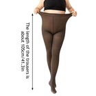 Women Fleece Lined Pantyhose Thick Thermal Velvet Tights Plus Size  Winter Warm   