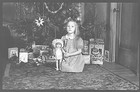 7 Negatives Little Girl Christmas Morning Toys 1940s Doll Mechanical Toys Book