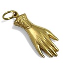 Vintage Charm Womans Hand Pendant Brass Metal Stamping Victorian Revival Jewelry