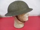 Wwi Us Army M1917 Helmet Complete W liner   Chin Strap - Original - Rh Long  3