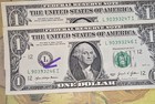 One Dollar Bill Error With Ink Smear Fancy Serial Inside The Numbes Note 2021 2