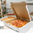 Karat Corrugated Pizza Box  14  x14  x2    White - 50 Pcs  Fp-pbf14w