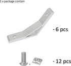 6 Pcs 10 Series 120 Degree Angle Bracket For 1010 Aluminum Extrusion Corner
