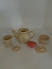 90 s Chilton Pfaltzgraff Rose Child Play Tea Set 41 Pieces With Musical Teapot