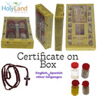 Holy Land Set 5in1 Olive Wood Cros With - Oil  Jordan Water   Holy Earth