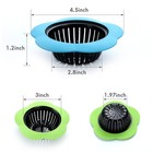 4 Pcs Kitchen Sink Strainer  Upgraded Silicone Sink Drain Strainer For Most K   