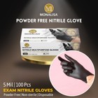 Monalisa    Black Industrial Nitrile Gloves Disposable Black Gloves 5mil 500pcs