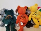 Bamm Beano s Teddy Bears - Lot Of 7 - Clemente  Bonds  Ripken  x2   Ruth  Bagwel