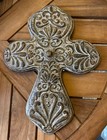2 Vintage Wall Hanging Cross Set 10   -12   