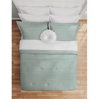 Mainstays Mint Clipped Stripe 10 Piece Bed In A Bag Full Comforter Set Sheets