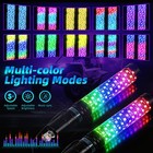 2pcs 1ft Spiral Led Fat Whip Light Antenna Rgb Chasing For Can-am X3 Rzr Utv Atv