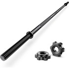 55  Weight Lifting Bar Heavy Duty Barbell 480lb Capacity Gym Home Workout Black