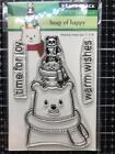 New Penny Black Rubber Stamp Set Christmas Winter Heap Of Happy Free Usa Ship