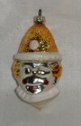 Antique Hand Blown Glass Christmas Ornament   Clown Head