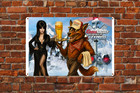 Coors Light Elvira   Beer Wolf Metal Sign Poster Man Cave Bar Decor Read De