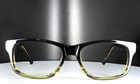 Vtg Unbranded C218 Black brown Fade Square Full Rim Eyeglasses Frames Only
