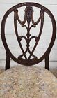 Vintage Georgian Federal Hepplewhite Style Shield Back Dining Chairs - Pair