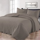 All Season Embossed Bedspread Reversible Quilted Coverlet Bed Throw Queen King
