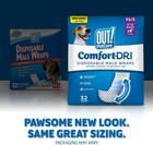  Pet Care Disposable Male Dog Wraps - Absorbent Male Wraps With Leak Proof F