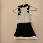 Varsity Spirit Cheerleading Dance Costume White Black Silver Racerback Youth S 8