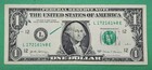  1 One Dollar Bill 2017 Green Over Ink Line Error Note Us Federal Currency
