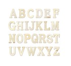 12 Inch Unfinished Wooden Alphabet Letters - 74 Pieces For Crafts   Wall Decor