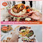 75pcs Red And Gold Party Decorations  Red Plates And Napkins Serves 25 