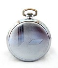 Antique Pocket Watch Cyma 15 Jewels Open Face Case Steel 48mm Circa 1920 Working